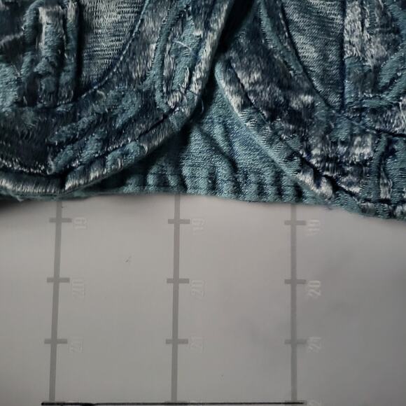 Vintage Bellissima Blazer Jacket Womens L Blue Floral Rayon Embroidered Coat - Picture 7 of 7